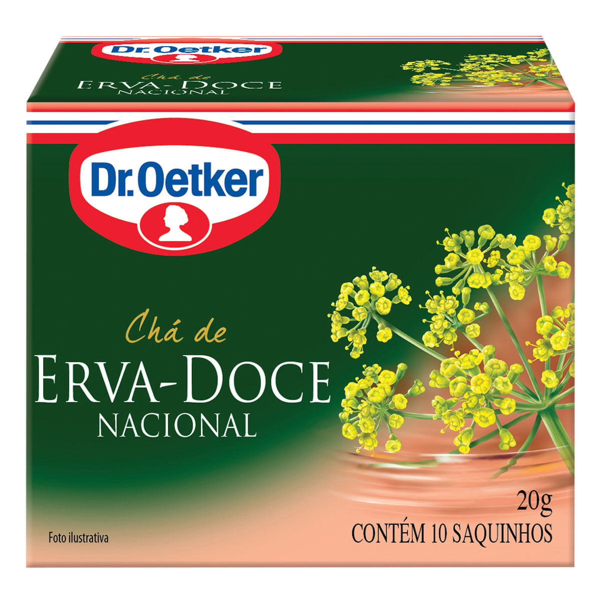 Chá Erva Doce Nacional Dr. Oetker Caixa com 10 Sachês 20g