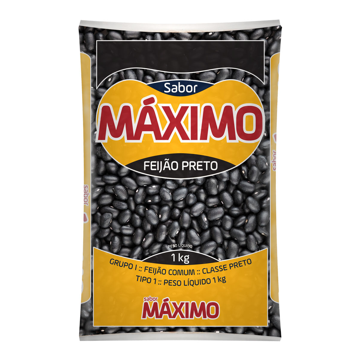 Feijão Preto Tipo 1 Super Máximo 1 Kg