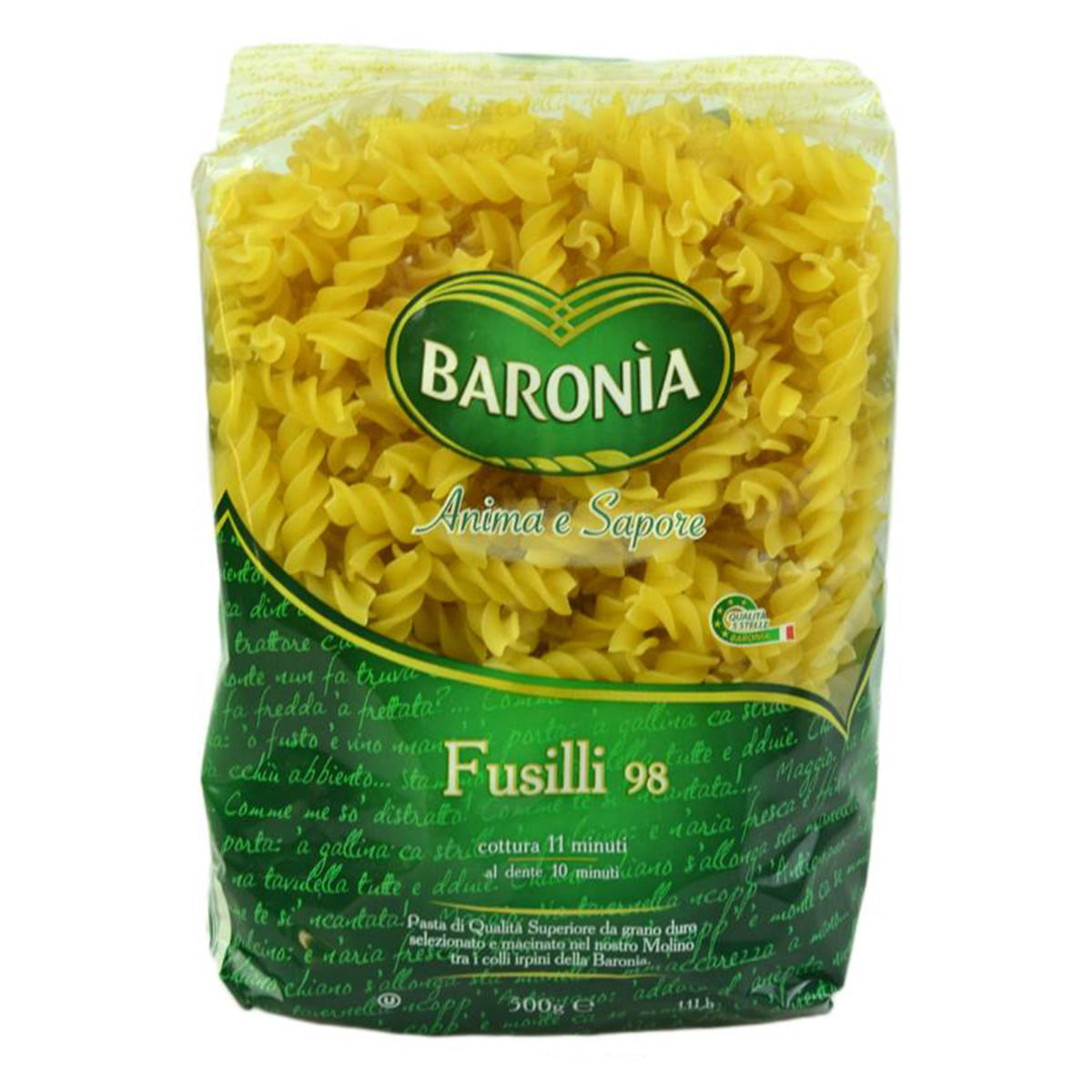 Macarrão Parafuso Baronia Grano Duro 500g | Carrefour