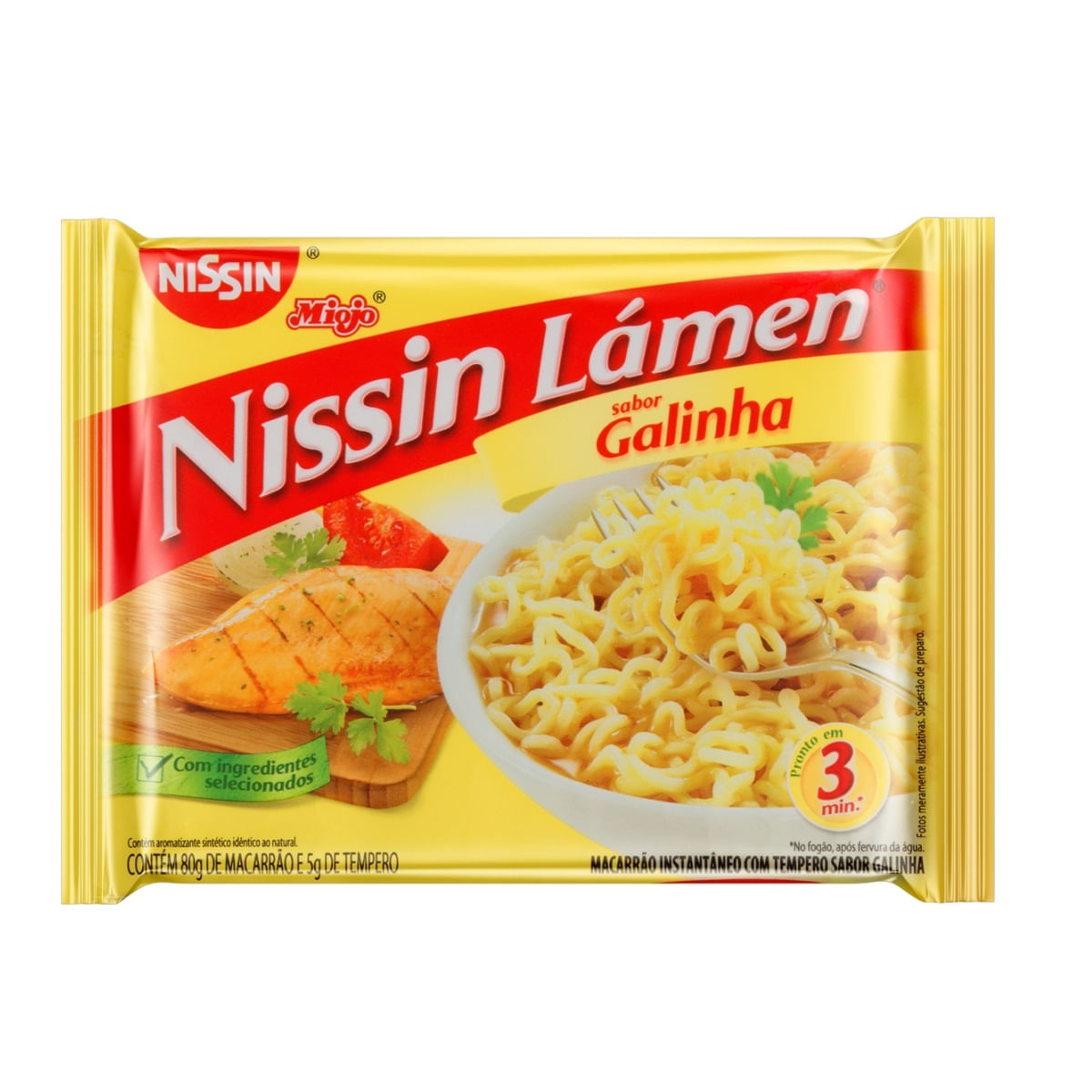 Macarrão Instantâneo Nissin Sabor Galinha 80g