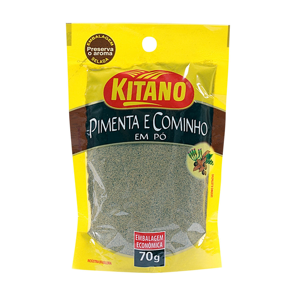 Pimenta do Reino Preta e Cominho em Pó Kitano 70g