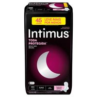 Absorvente com Abas Noite Suave Intimus Toda Protegida Mais Longo Pacote 45 Unidades Leve Mais Pague Menos
