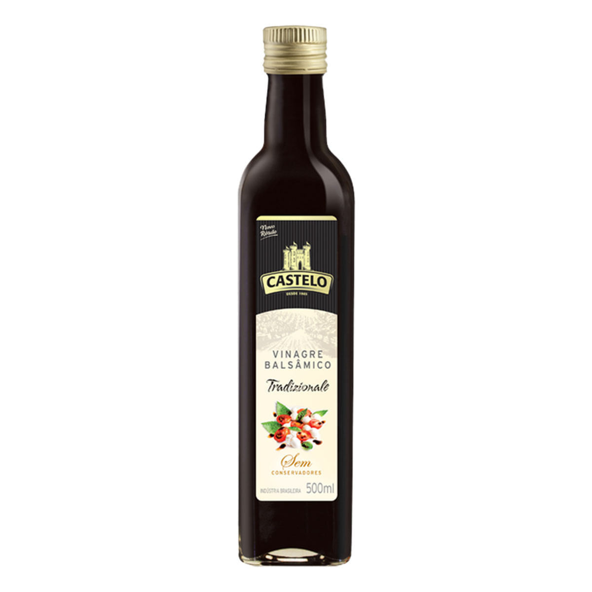 Vinagre Balsâmico de Vinho Tinto Castelo Tradizionale 500ml