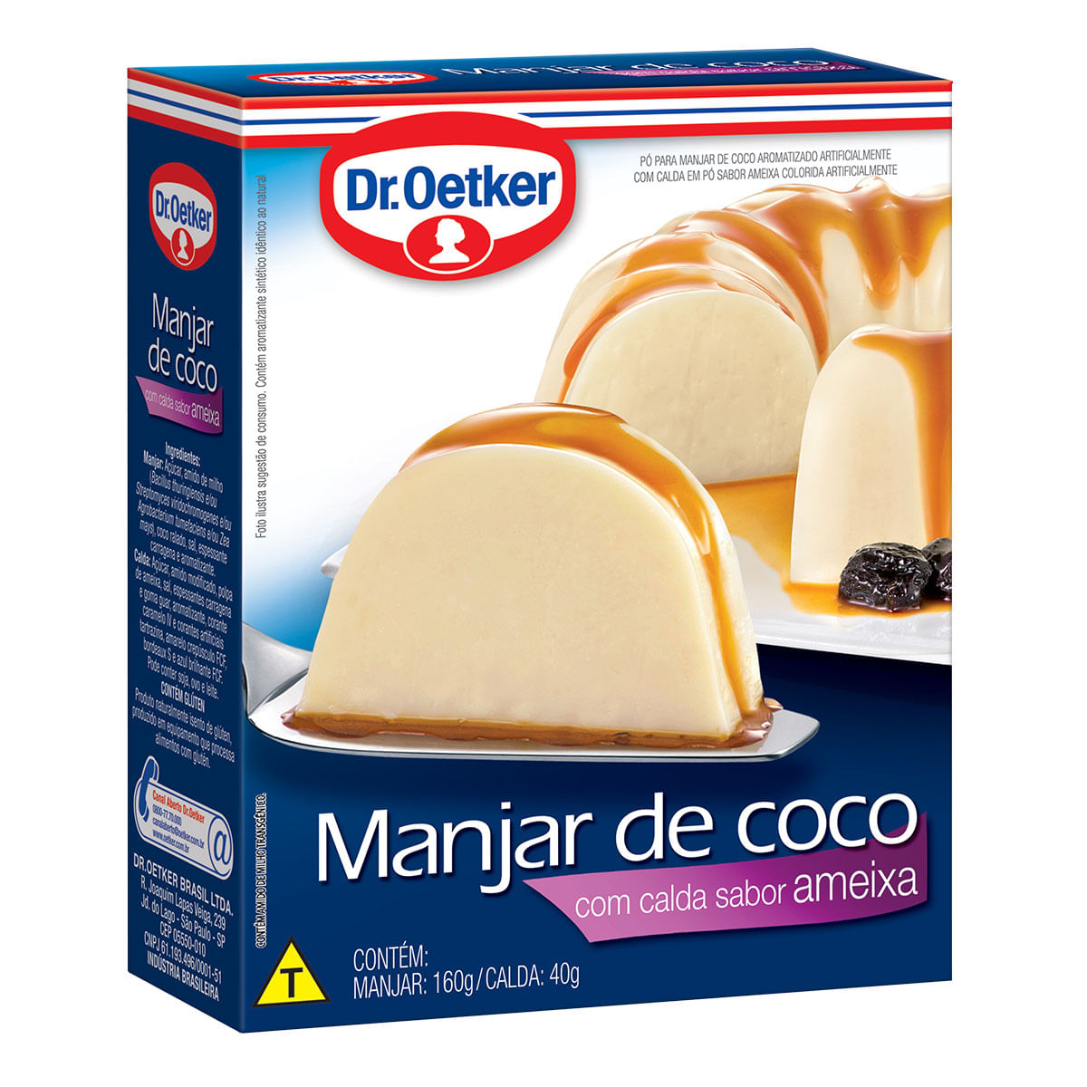 Mistura para Manjar de Coco com Calda de Ameixa Dr. Oetker 200g