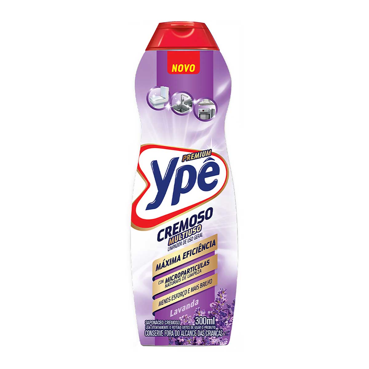 Saponáceo Ypê Multiuso Cremoso Lavanda 300ml