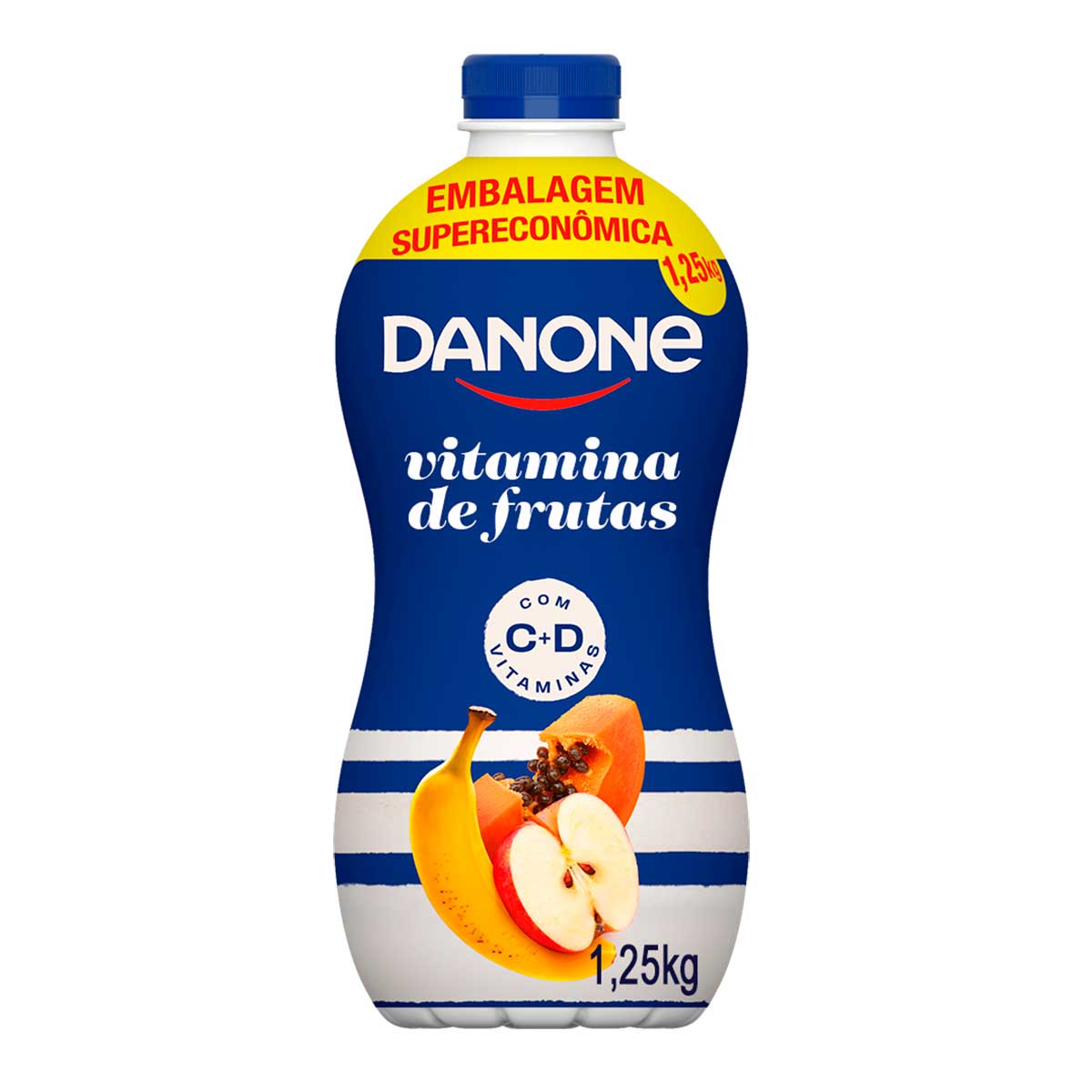 Iogurte Líquido Parcialmente Desnatado Danone Vitamina Fruta 1,25KG