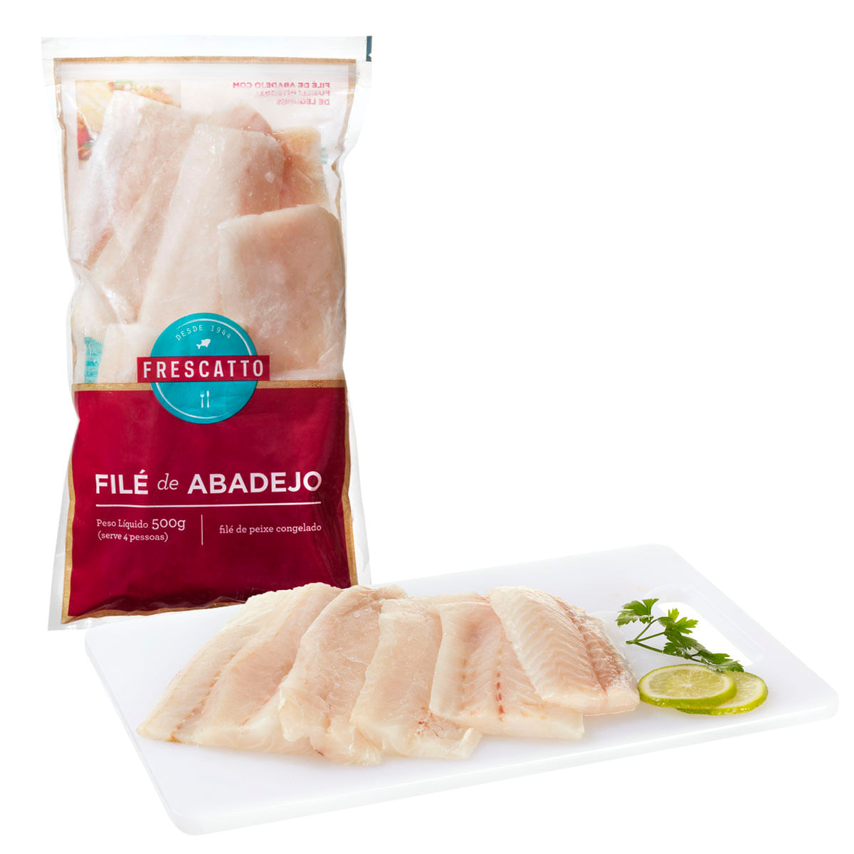 Filé de Abadejo com Espinha Congelado Frescatto 500g