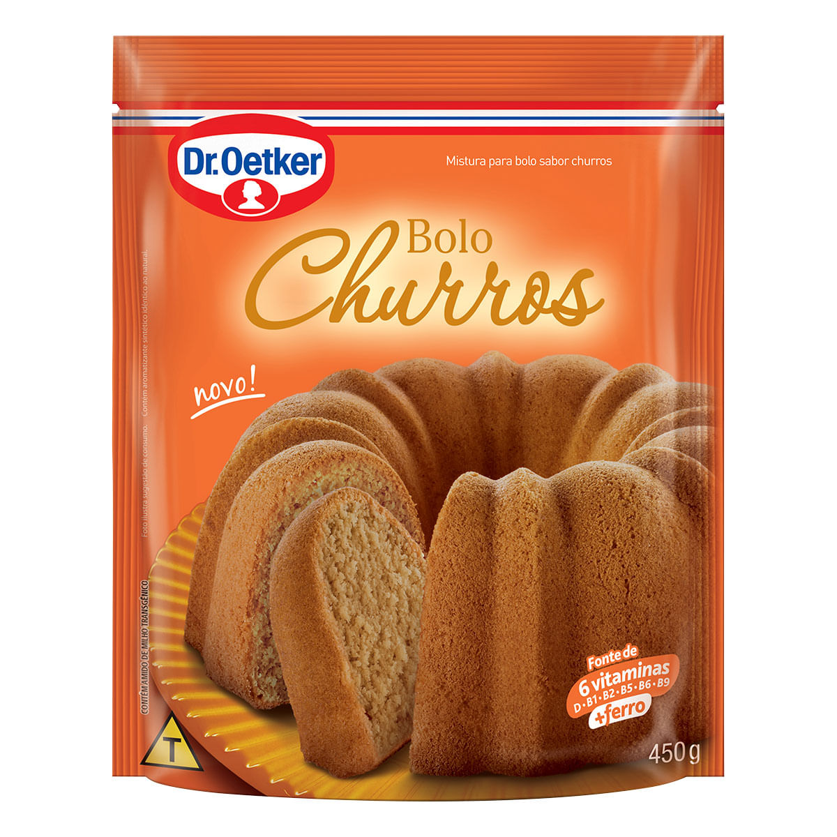 Mistura para Bolo Sabor Churros Dr. Oetker 450g