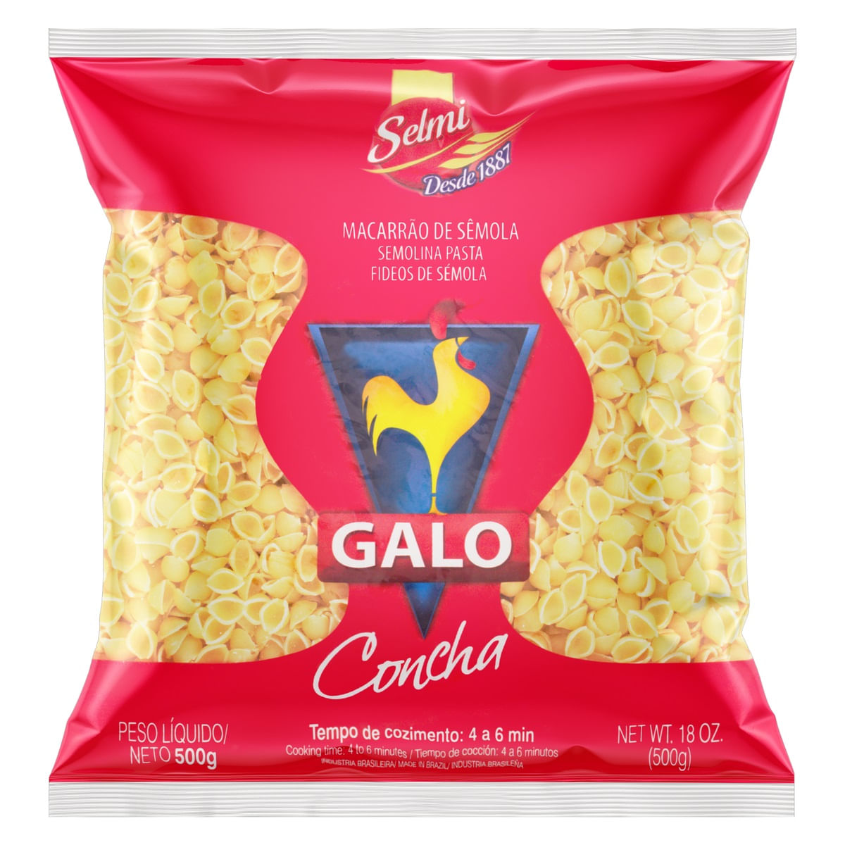 1 Macarrão Conchinha Galo 500g