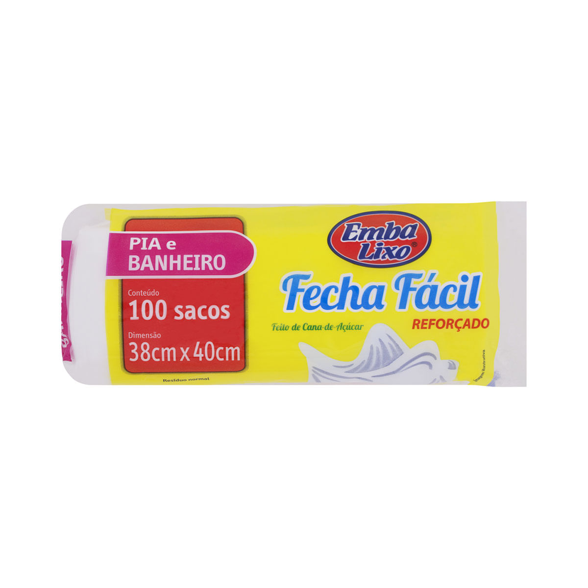 Sacos Plásticos para Lixo Fecha Fácil Embalixo 100 Unidades