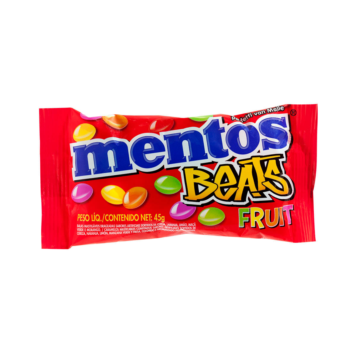 Balas sortidas Mentos Beats fruit - 45 g | Carrefour