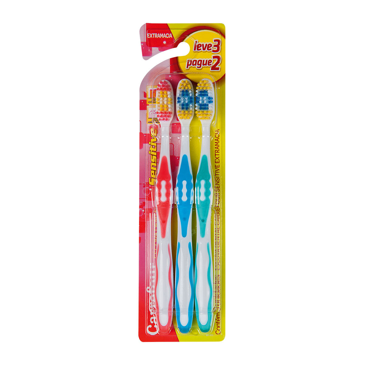 Escova Dental Carrefour Sensitive 3 Unidades