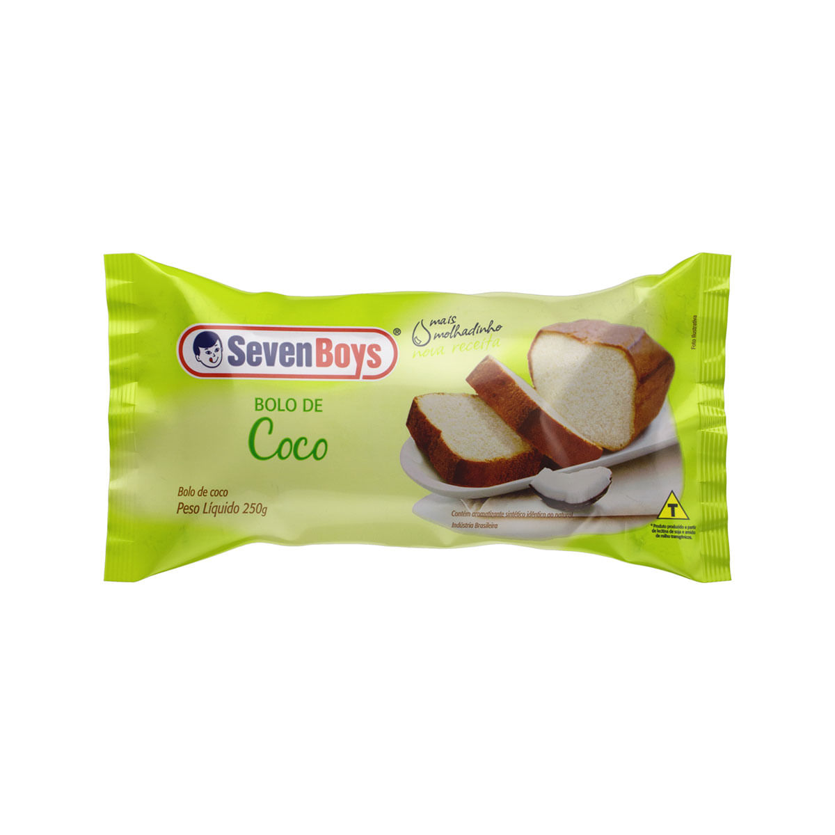 Bolo Coco Seven Boys Pacote 250g