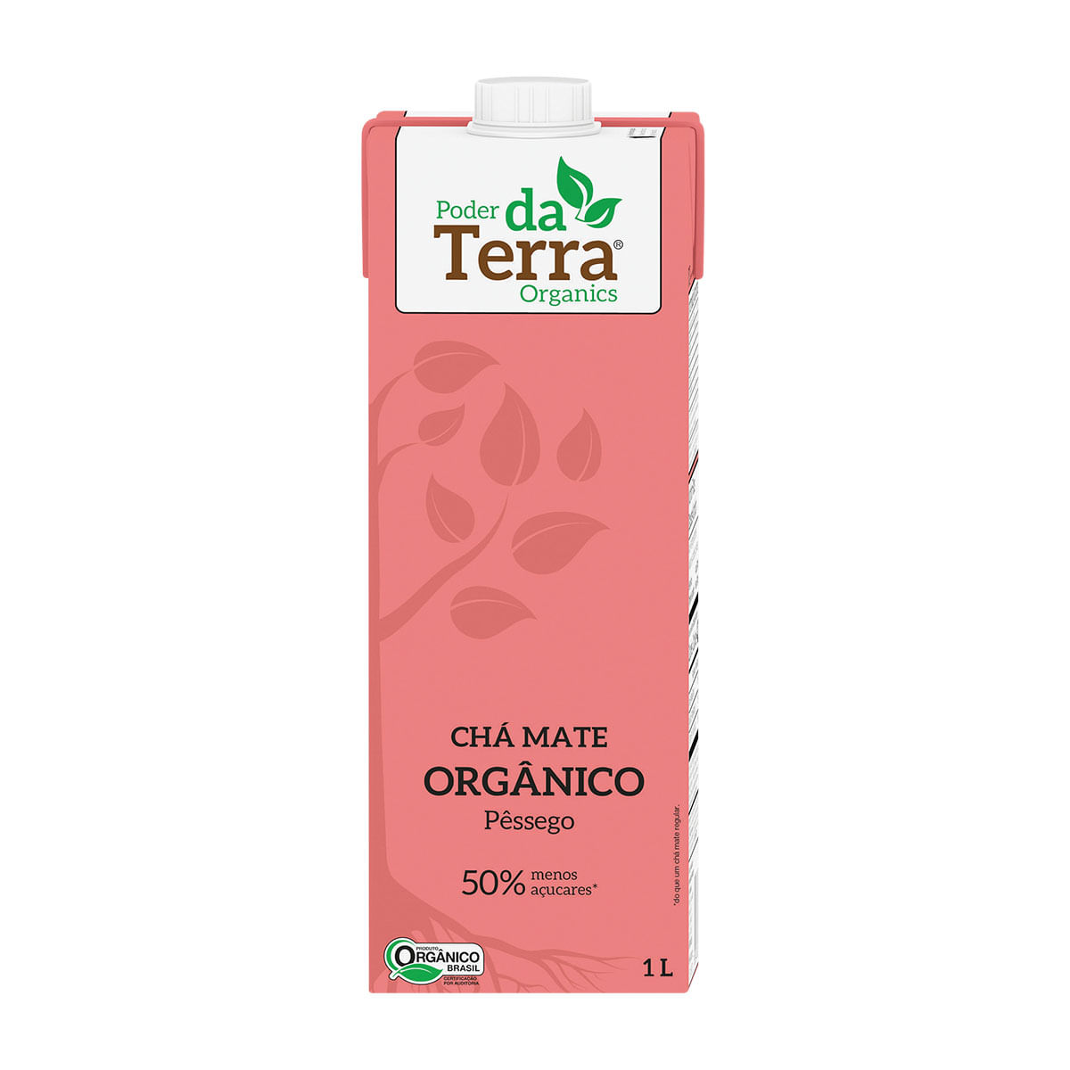 Chá Mate com Pêssego Poder da Terra 1 Litro