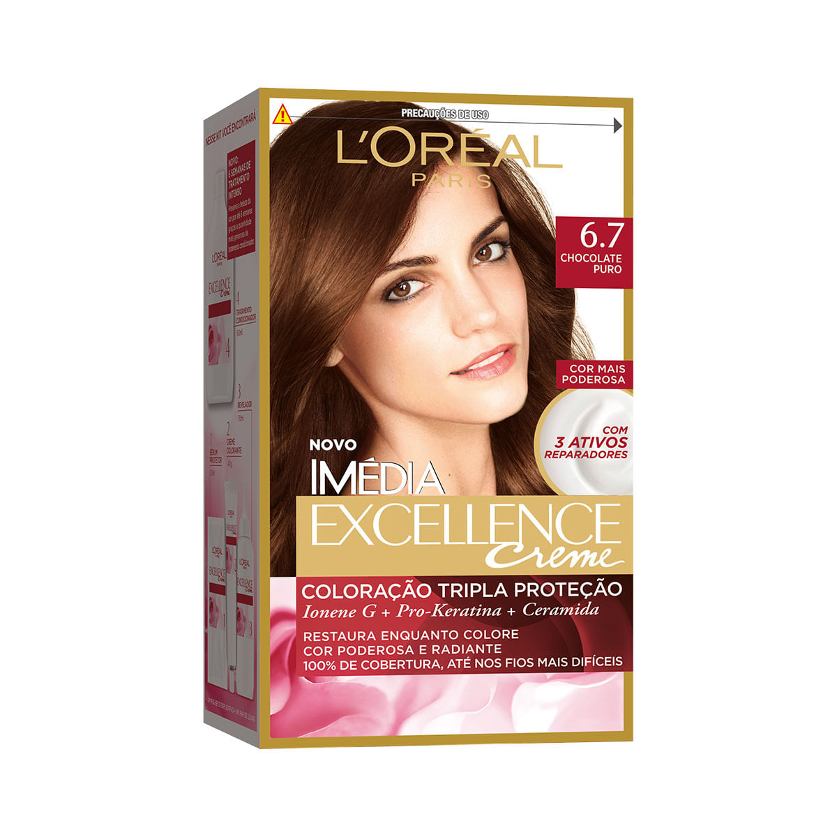 Tintura para Cabelo Chocolate Puro L'Oreal Paris 47g