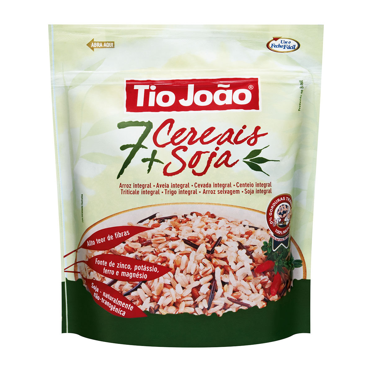 Arroz Integral Tio João 7 Cereais + Soja 500g