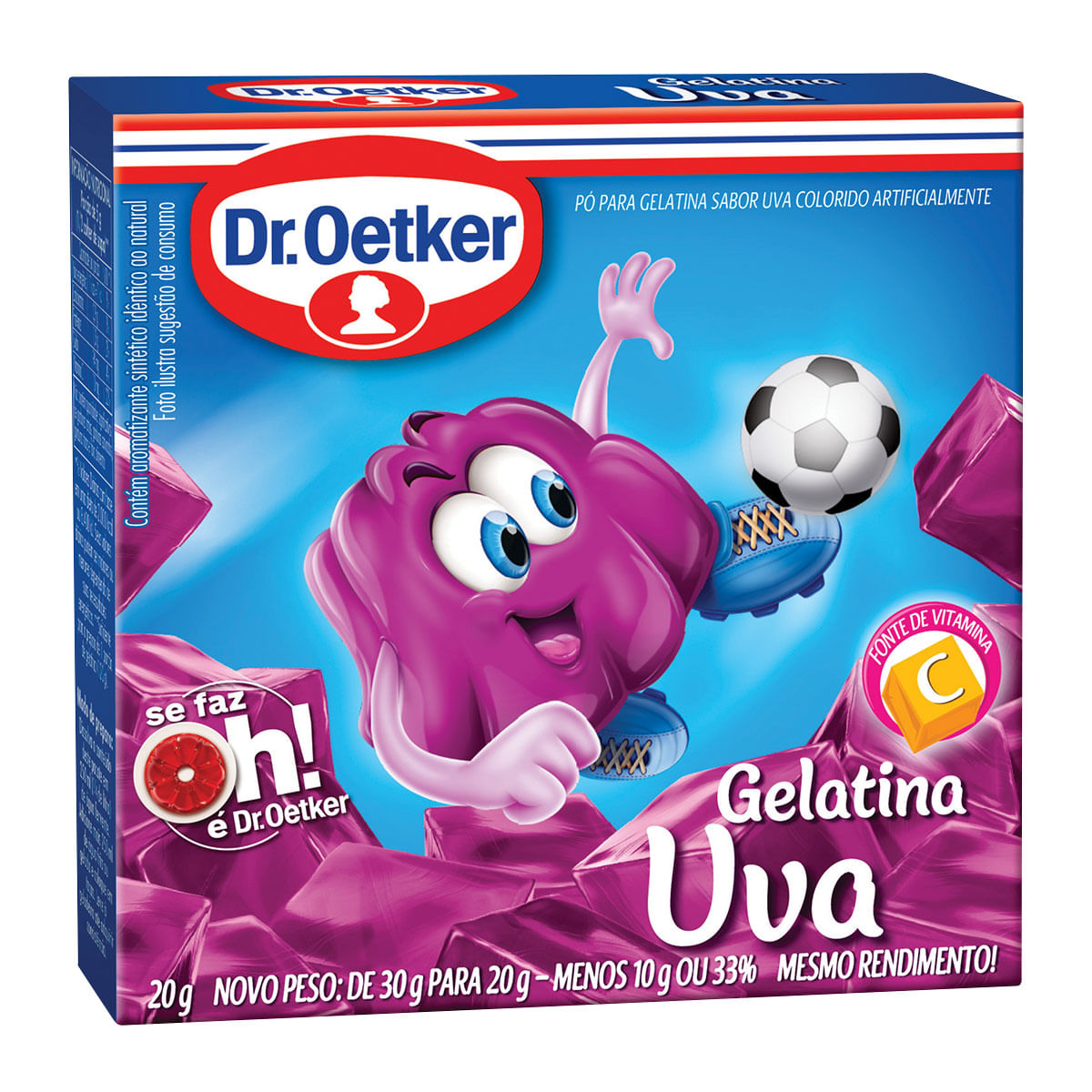 Gelatina Sabor Uva Dr. Oetker 20g