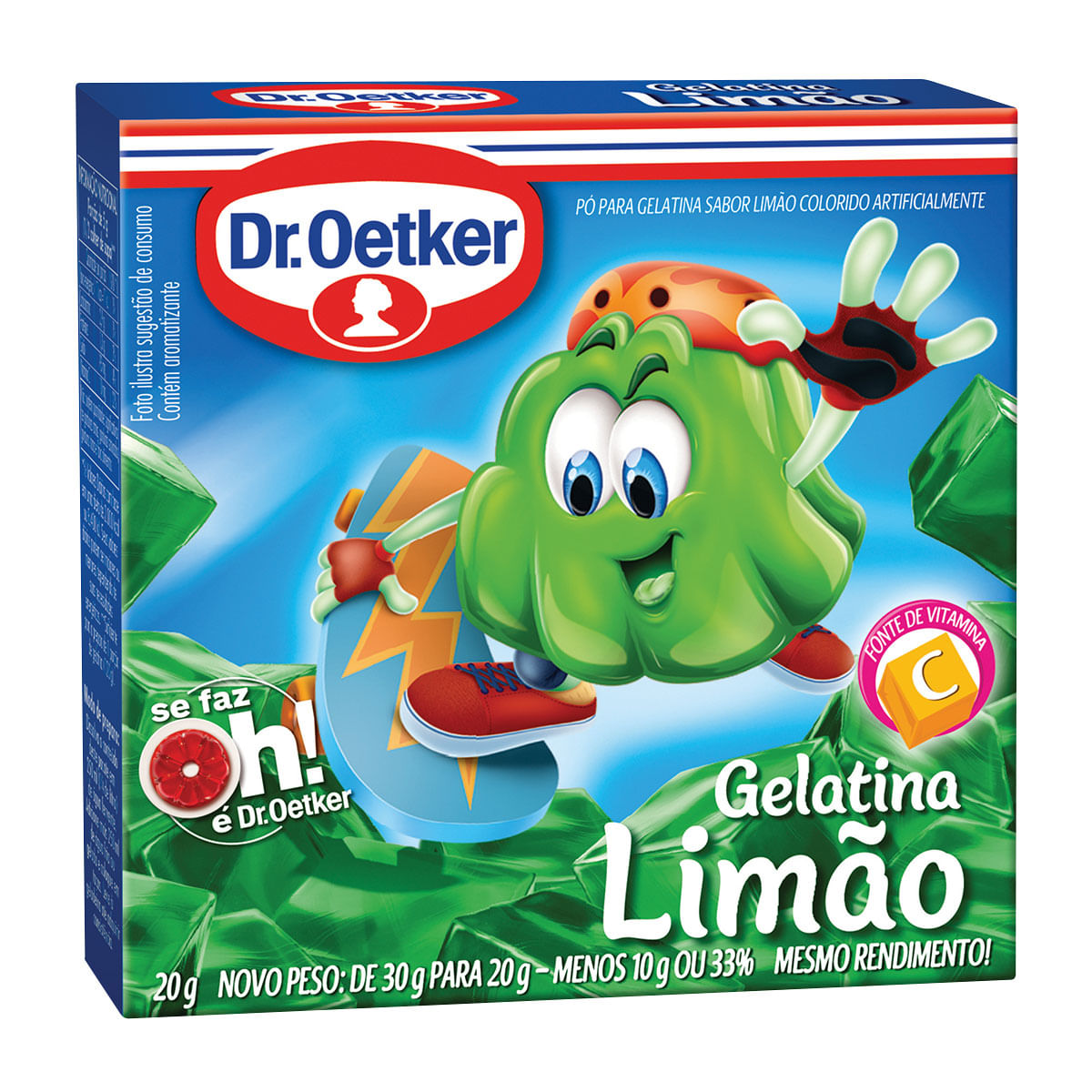 Gelatina Sabor Limão Dr. Oetker 20g