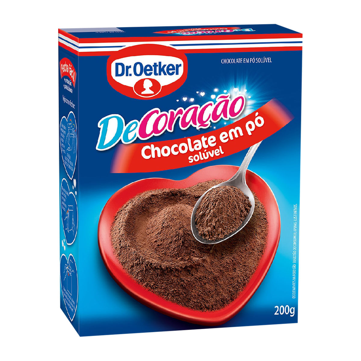 Achocolatado em Pó Solúvel Dr. Oetker De Coração 200g