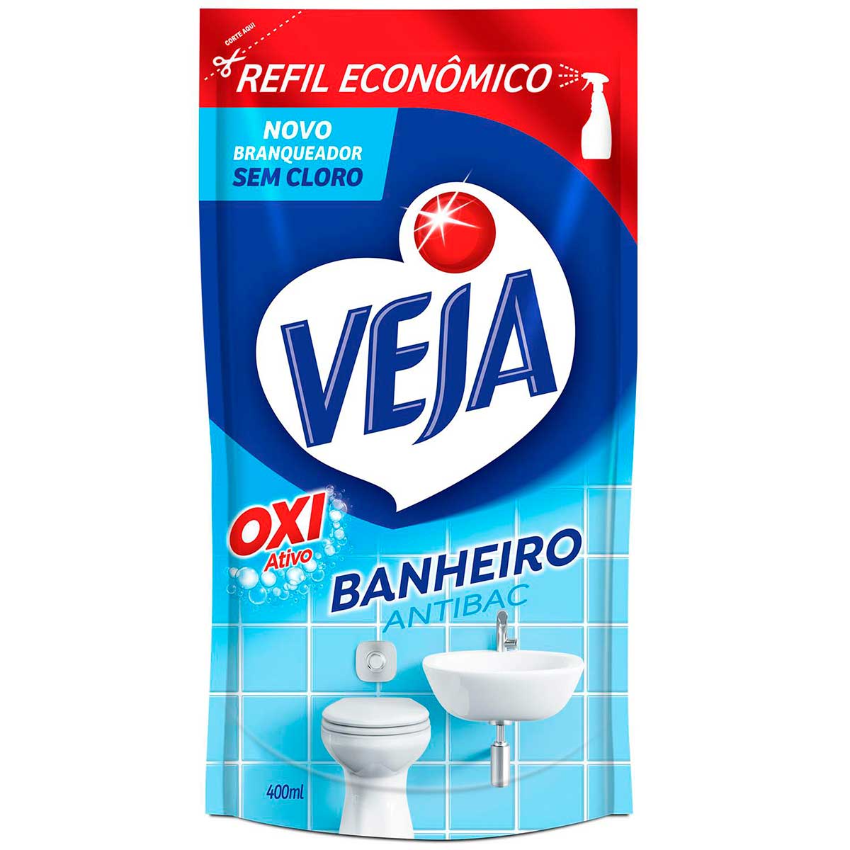 Veja Banheiro Antibac Sachet 400ml