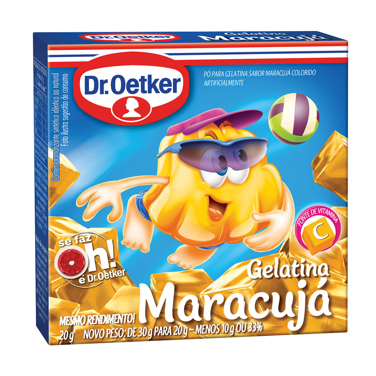 Gelatina Sabor Maracujá Dr. Oetker 20g