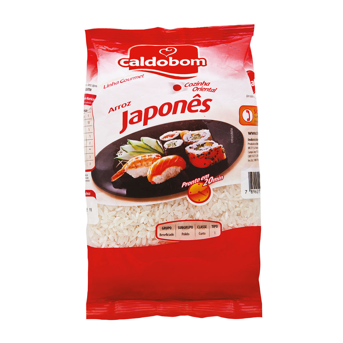 Arroz Japonês Curto Tipo 1 Caldo Bom Gourmet 500g