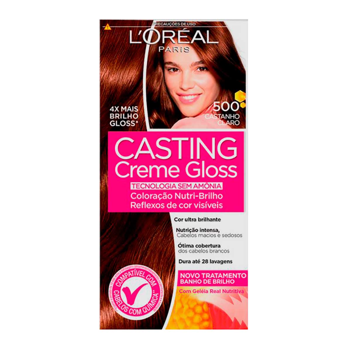 Coloração Casting Creme Gloss L'oréal Paris 500 Castanho Claro