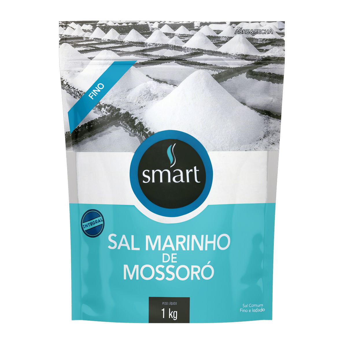 Sal Marinho Mossoró Refinado Smart 1 Kg