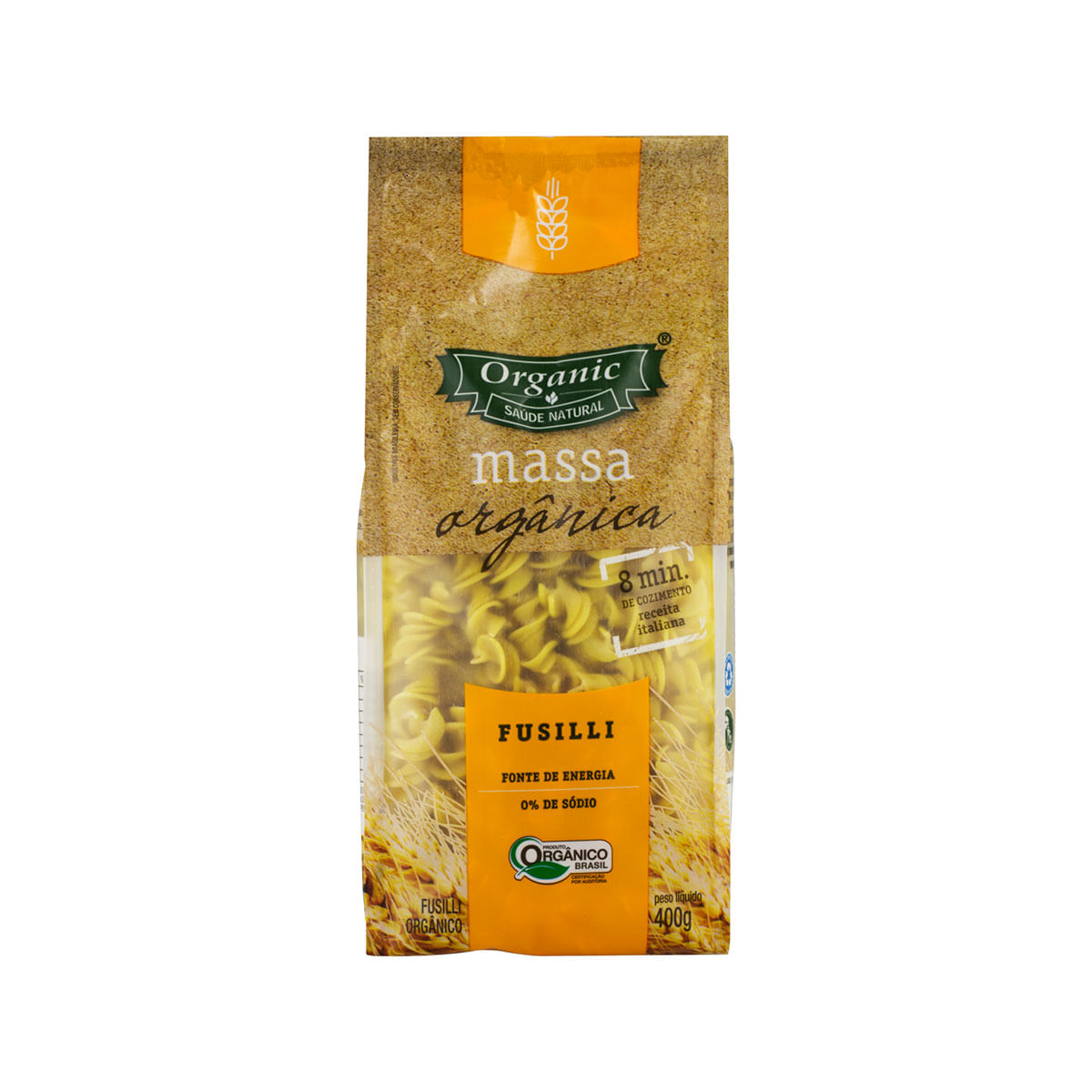 Macarrão Fusilli Orgânico Organic 400g