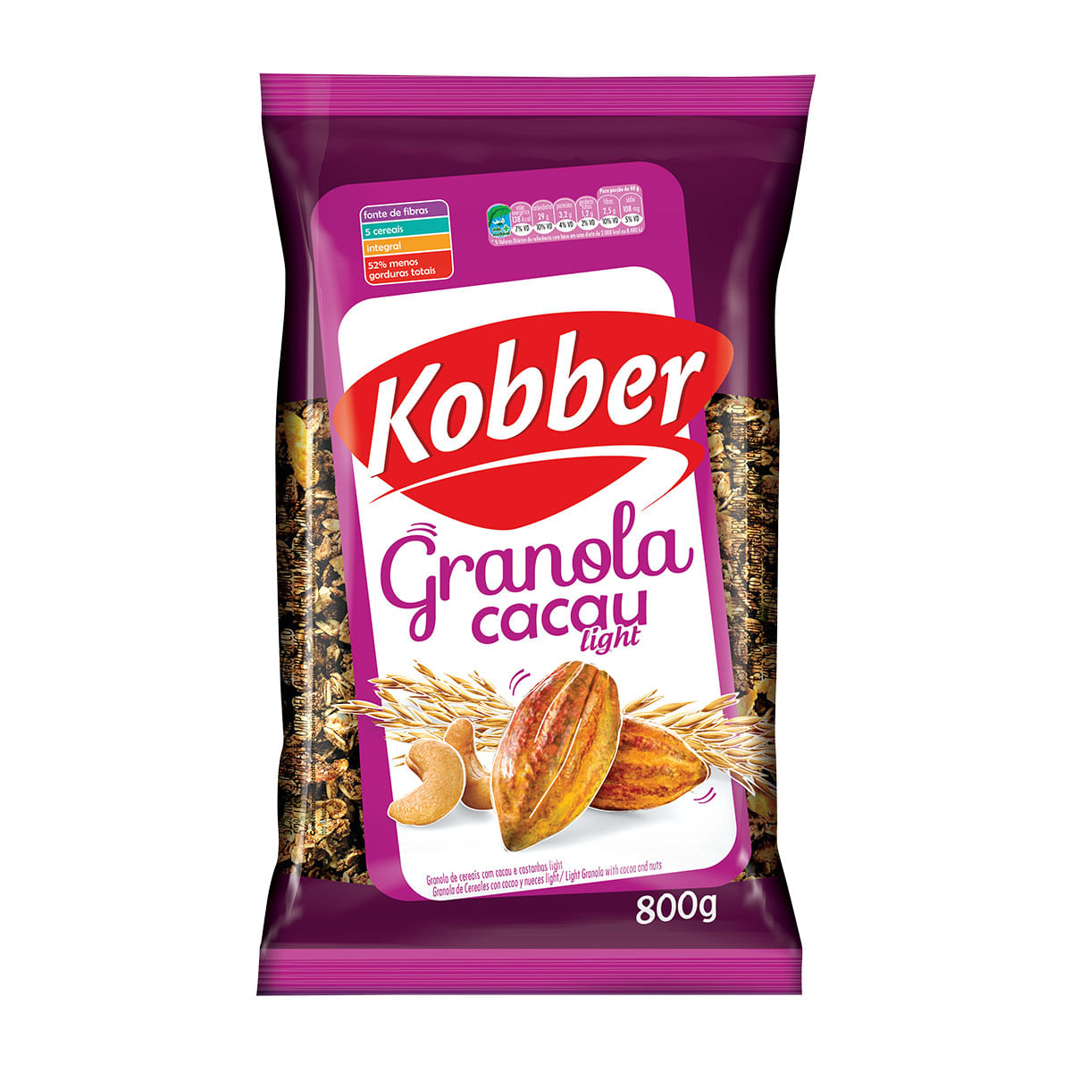 Granola Light com Cacau Kobber 800g