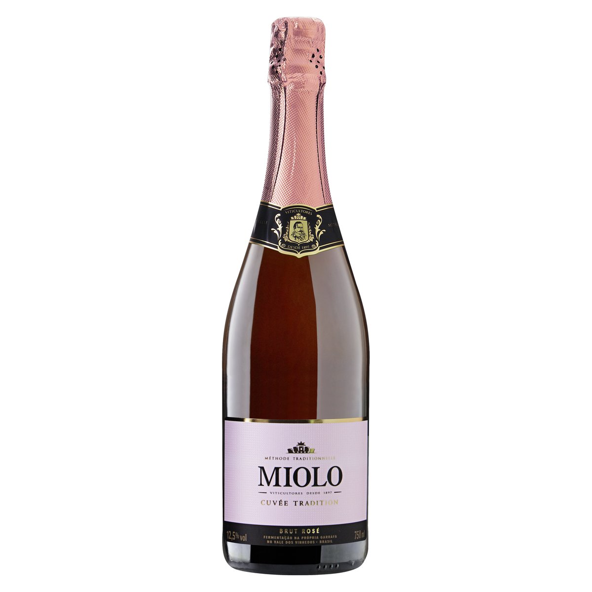 Espumante Rosé Miolo Cuvée Tradition Chardonnay Pinot Noir Vale dos Vinhedos 750ml