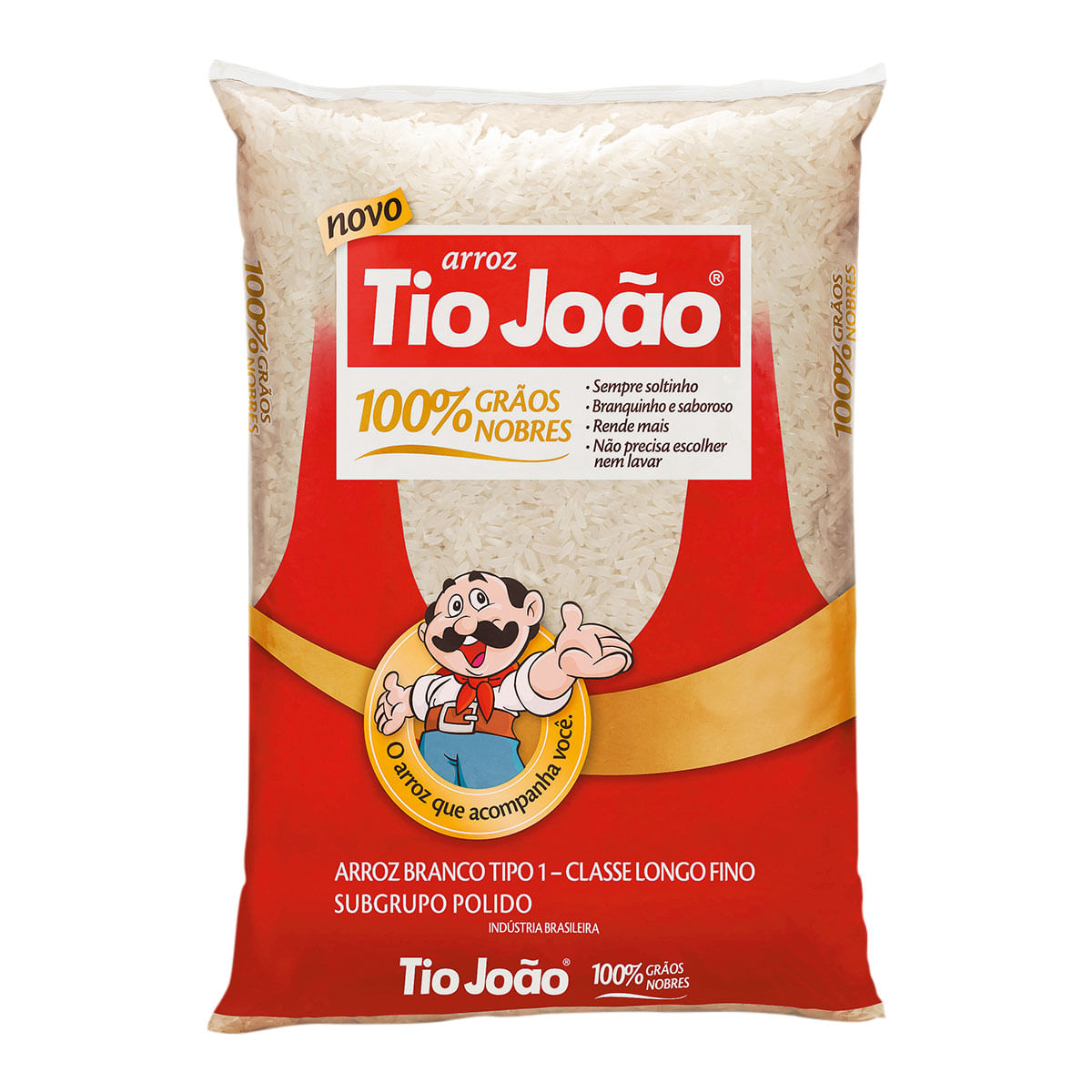 Arroz Branco Longo-fino Tipo 1 Tio João 5 Kg