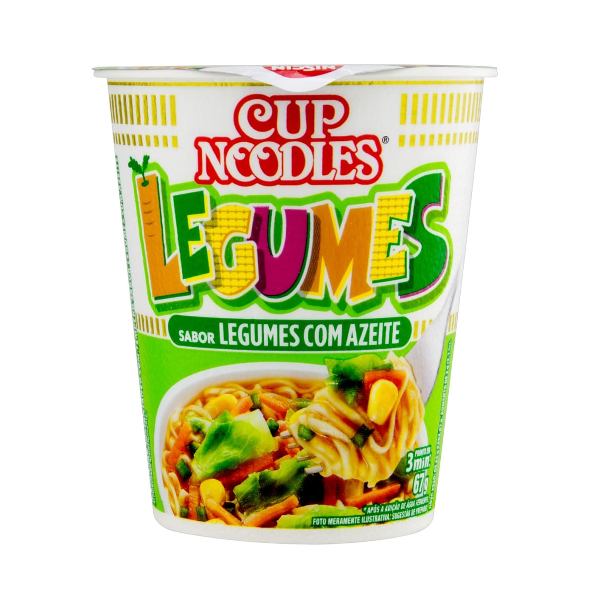 Macarrão Nissin Cup Noodles Legumes 37g