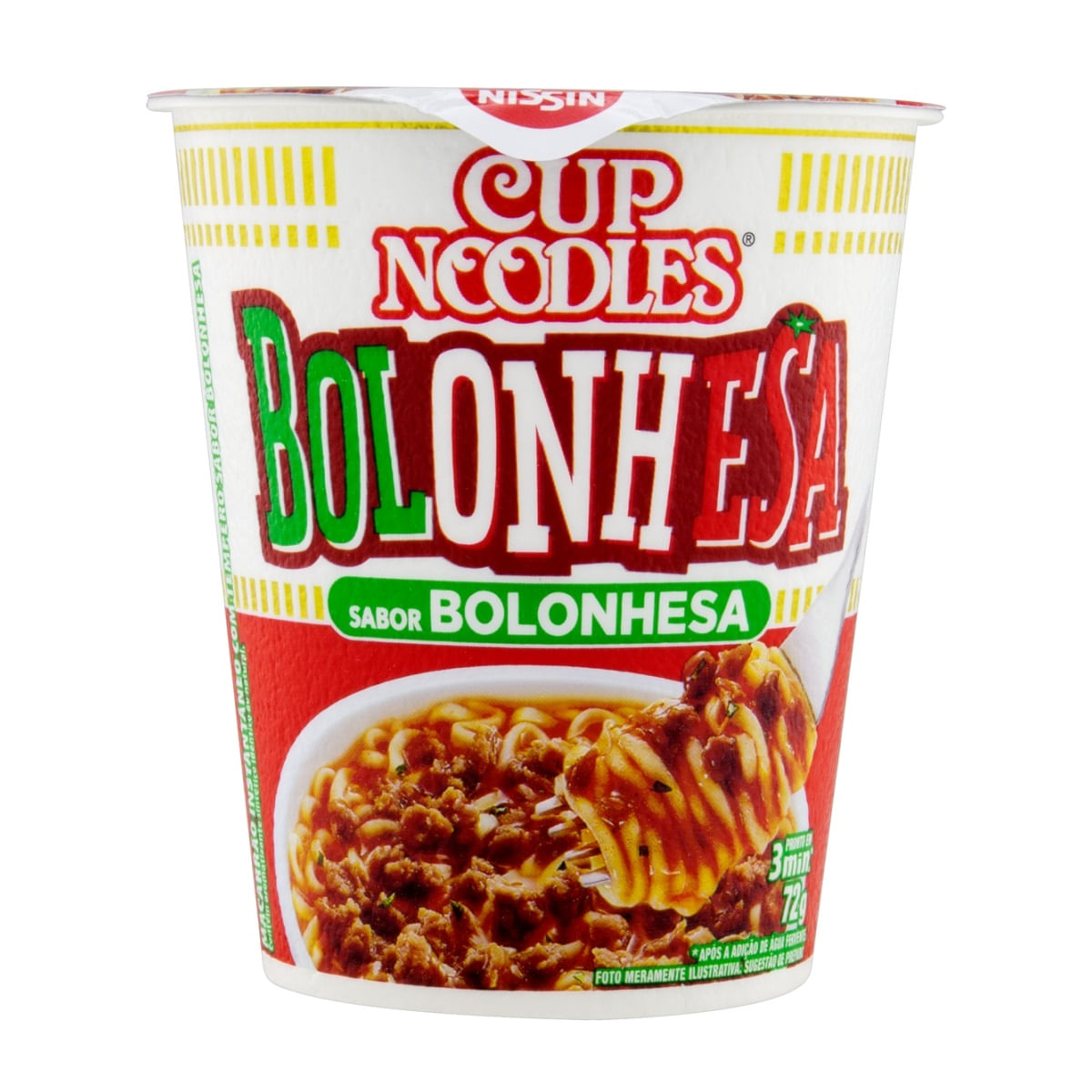 Macarrão Nissin Cup Noodles Bolonhesa 72g