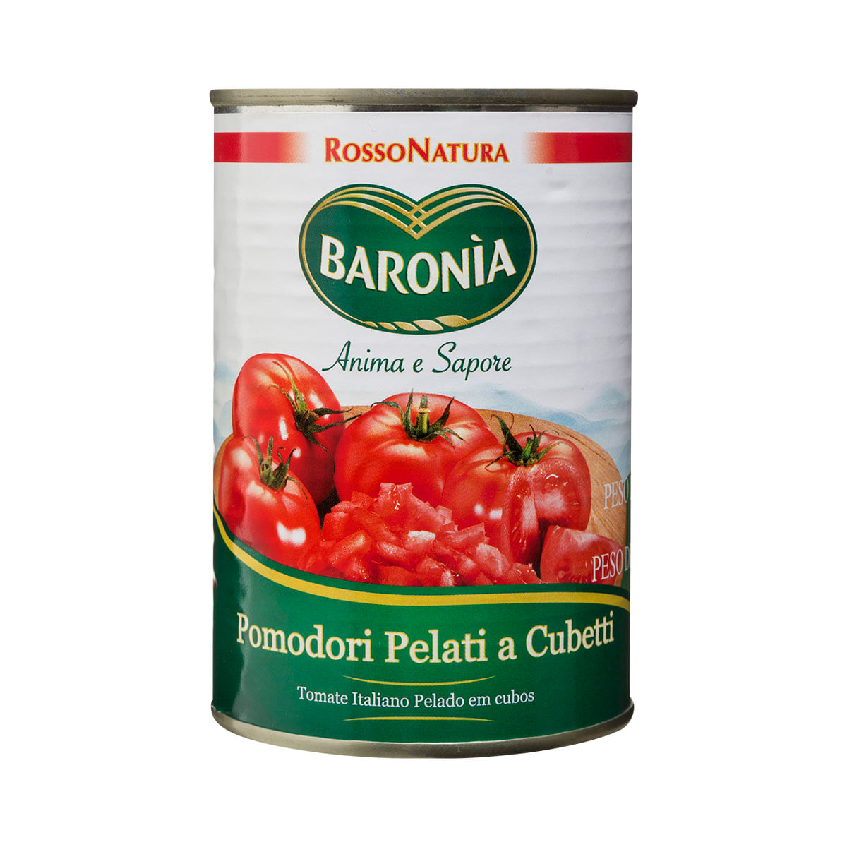 Tomate Pelado Italiano em Cubos Baronia  400g