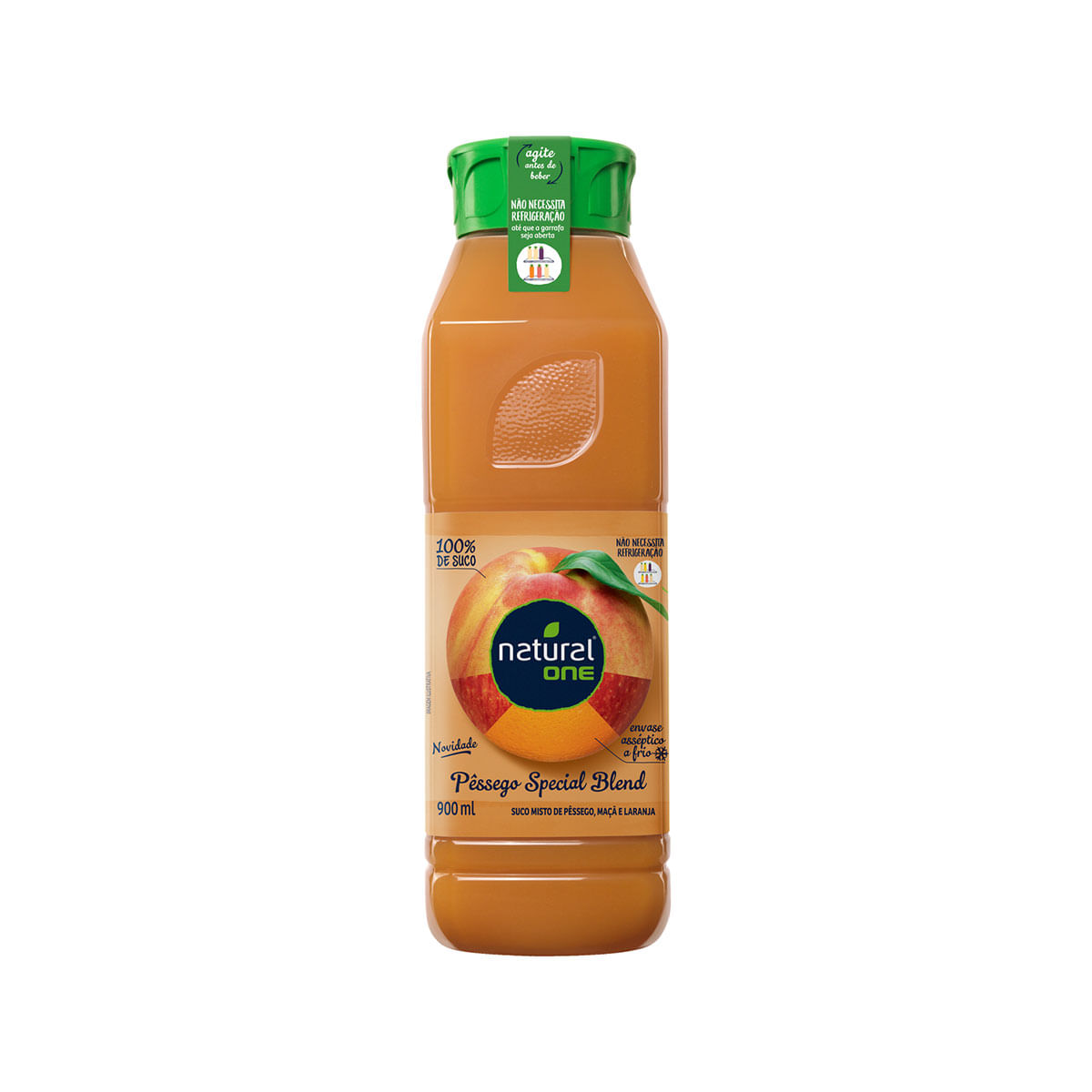 Suco Integral Natural One Pessego Pet 900 ml