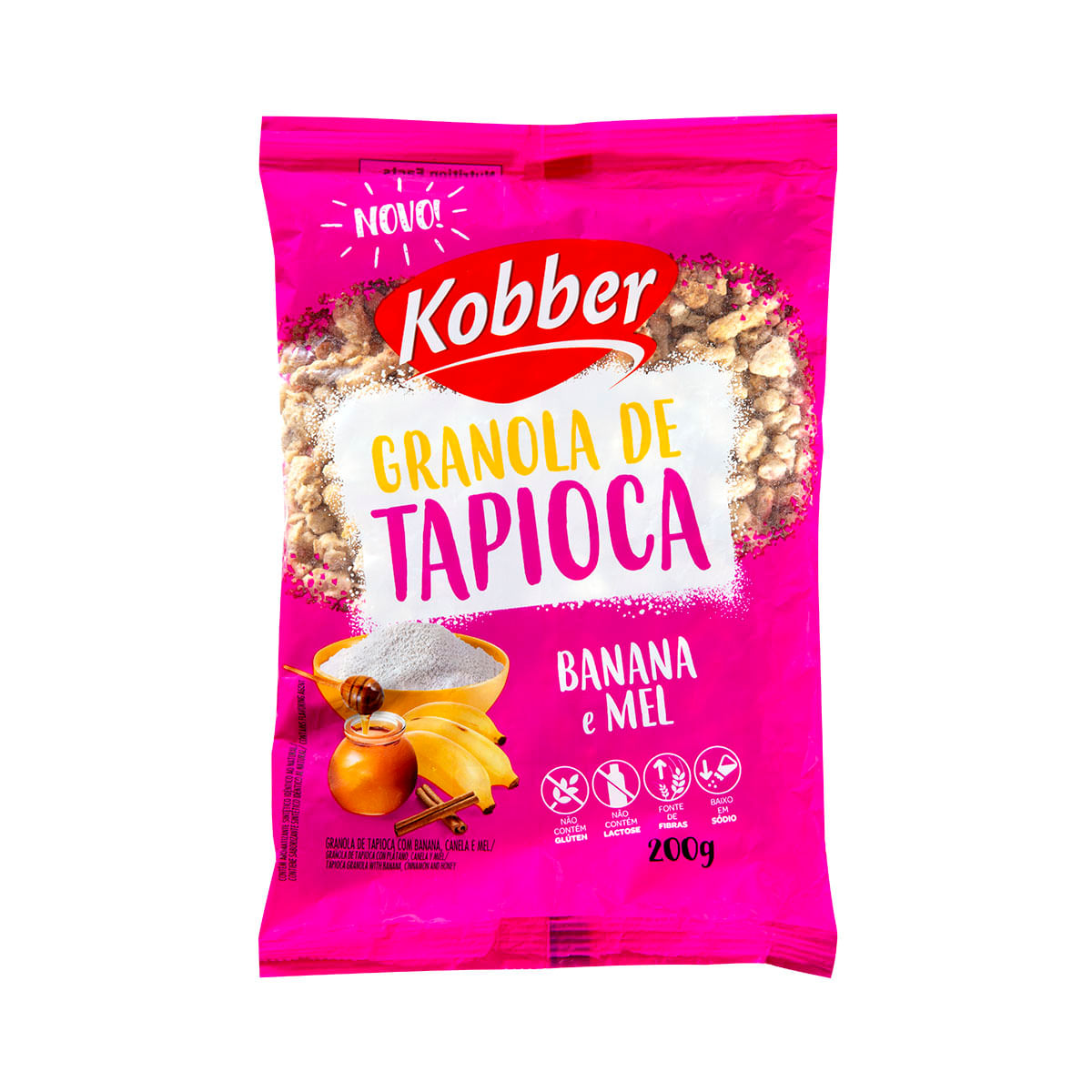 Granola de Tapioca Banana e Mel Kobber 200g