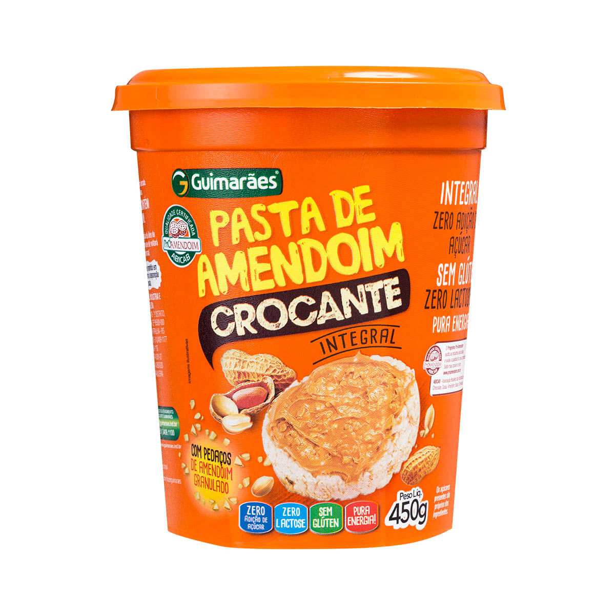 Pasta de Amendoim Crocante Guimarães 450g