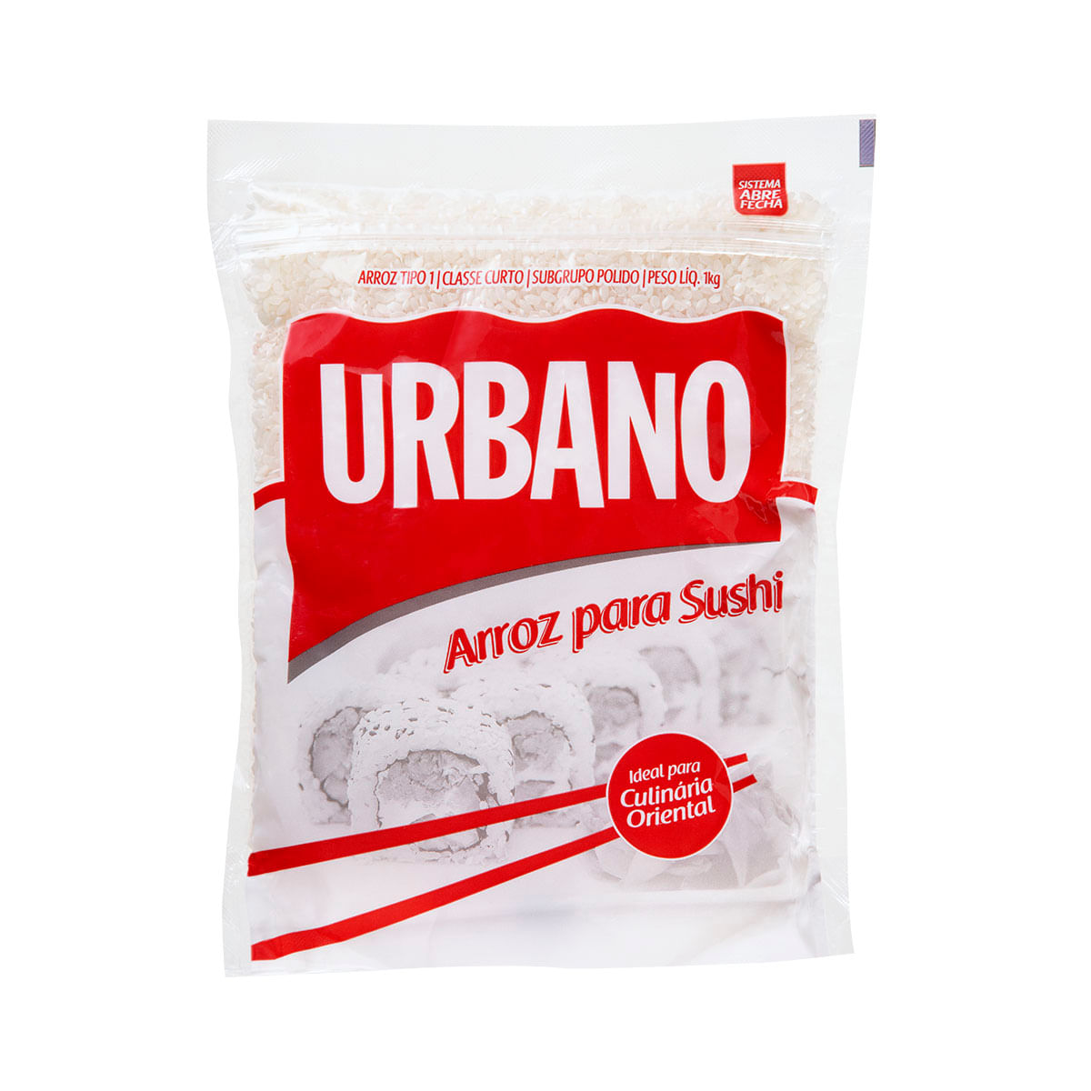 Arroz Tipo 1 para Sushi Urbano Seleção Especial Pouch 1kg - giassi