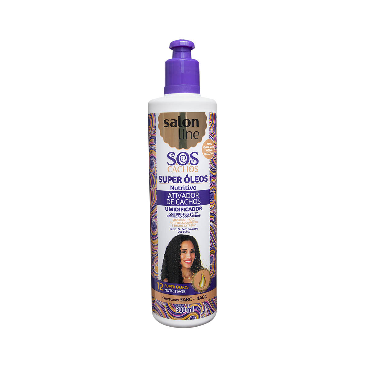 Ativador de Cachos Salon Line S.O.S Cachos Controle de Frizz Super Óleos 300ml