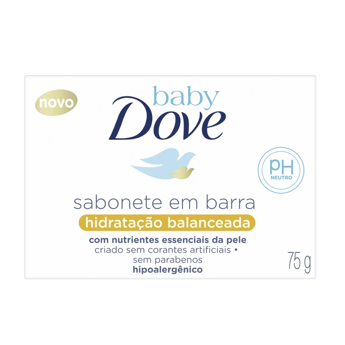 Sabonete em Barra Infantil Dove Baby Hidratação Balanceada 75g