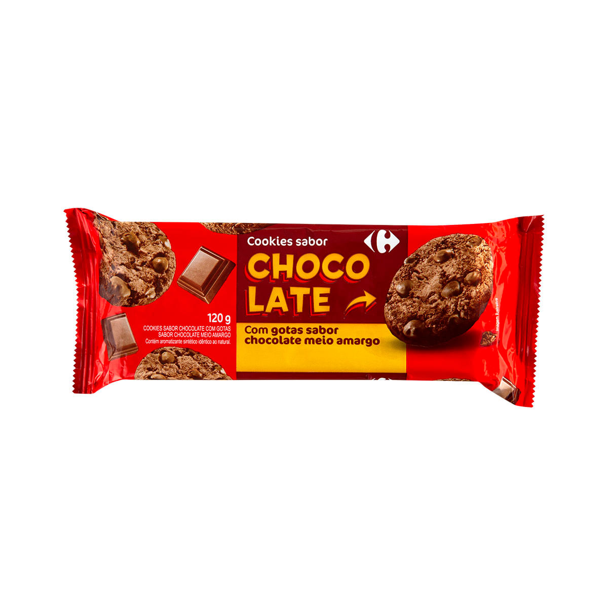 Cookie Carrefour Chocolate Meio Amargo 120g