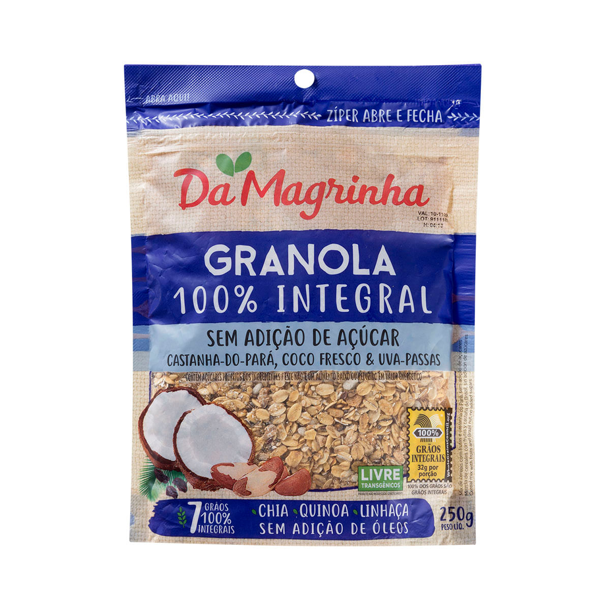 Granola Zero Açúcar Da Magrinha 250g