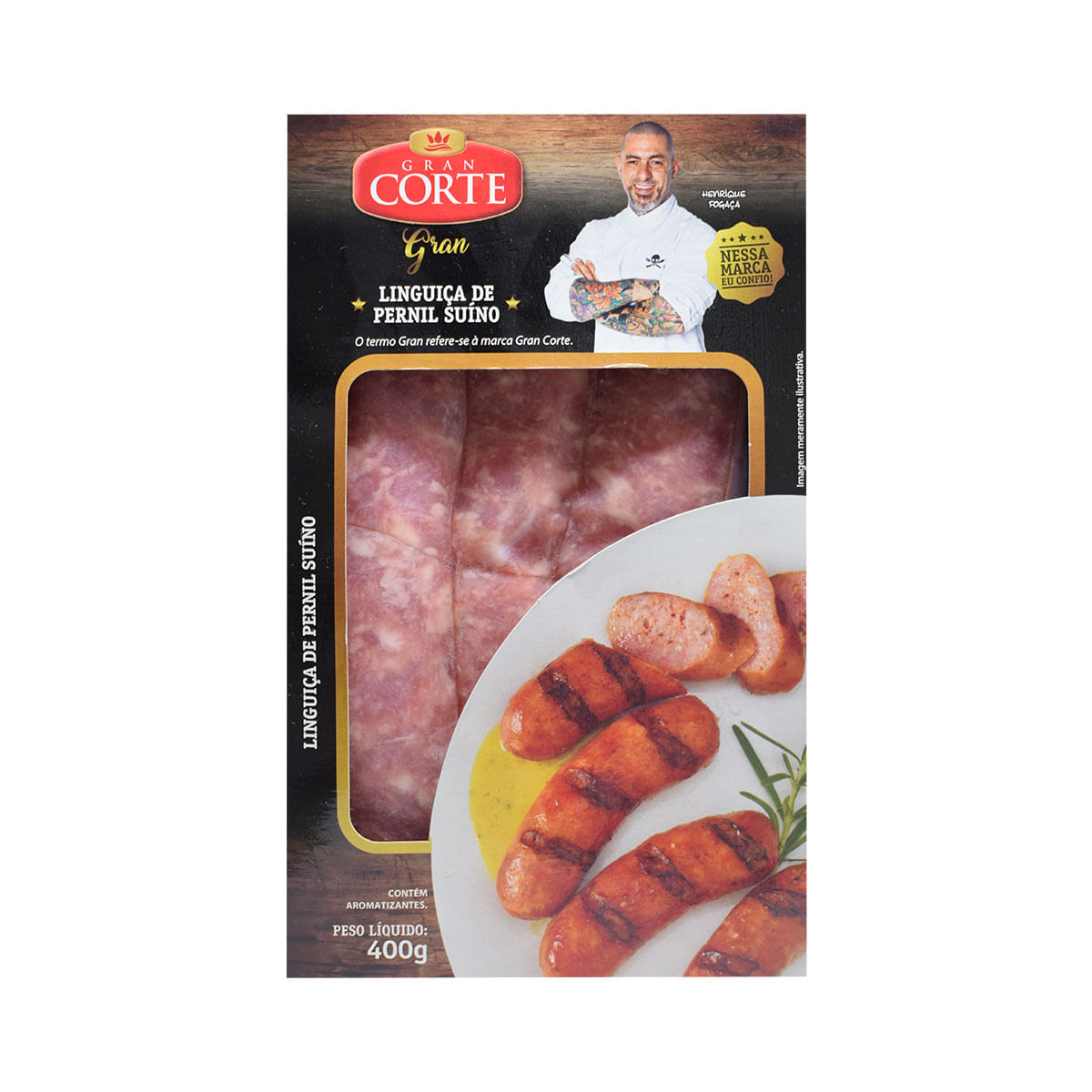 Linguiça Suína de Pernil Gran Corte Gran Fogaça 400g