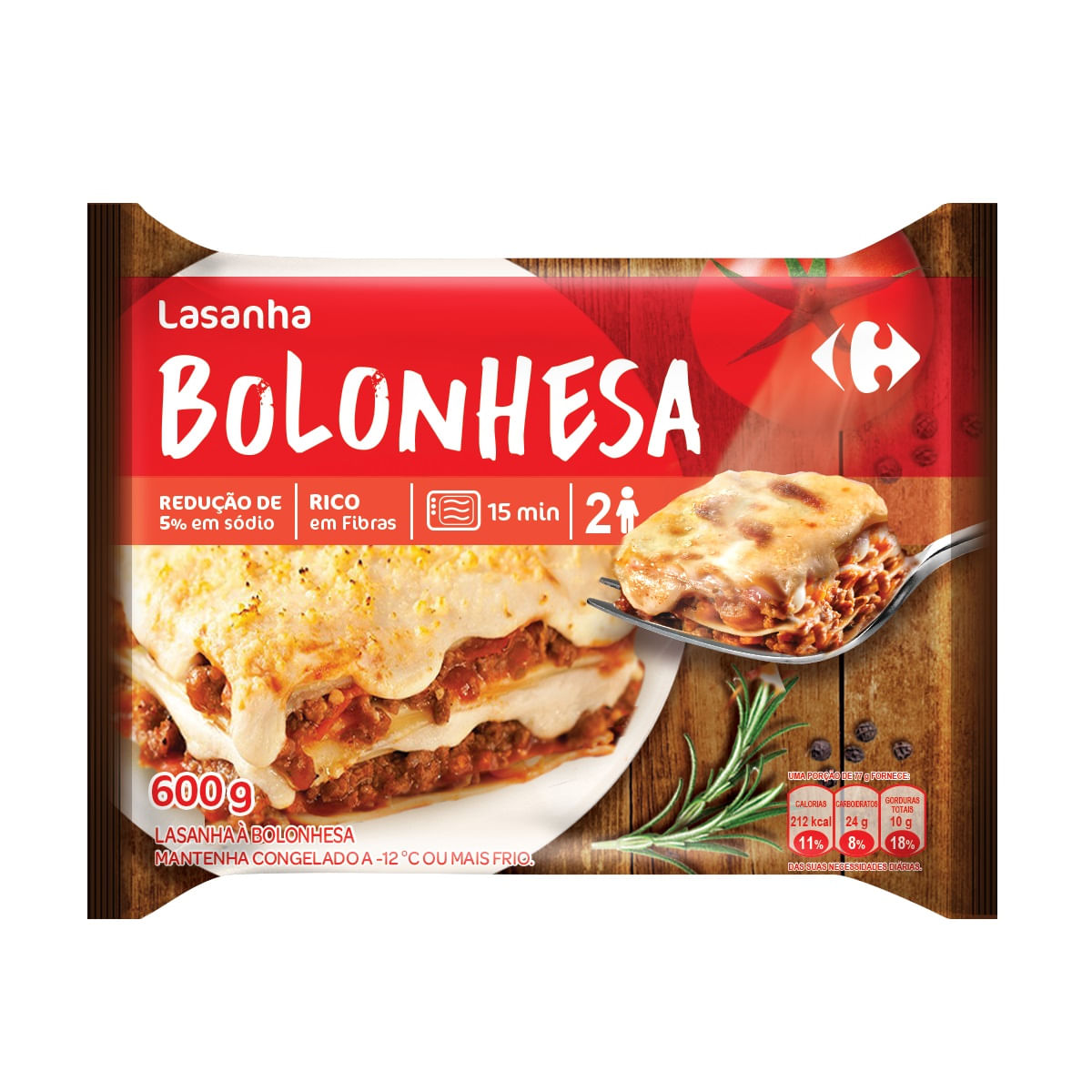 Lasanha à Bolonhesa Carrefour 600g