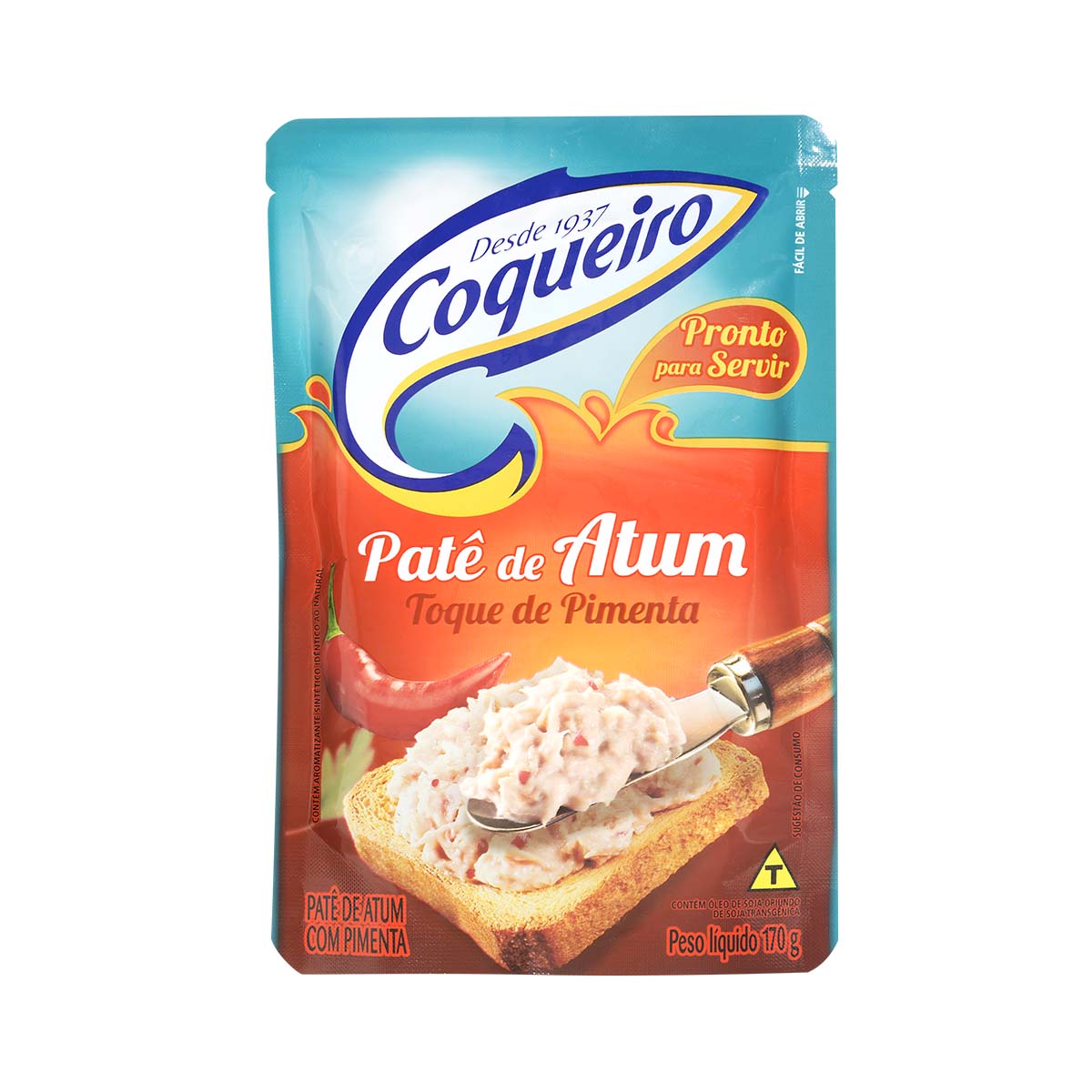 Patê de Atum com Toque De Pimenta Coqueiro 170g