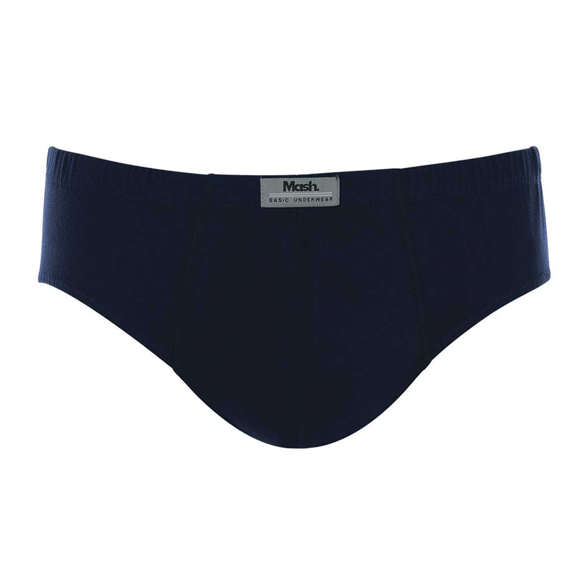 Cueca Slip Azul Marinho G Algodão Mash