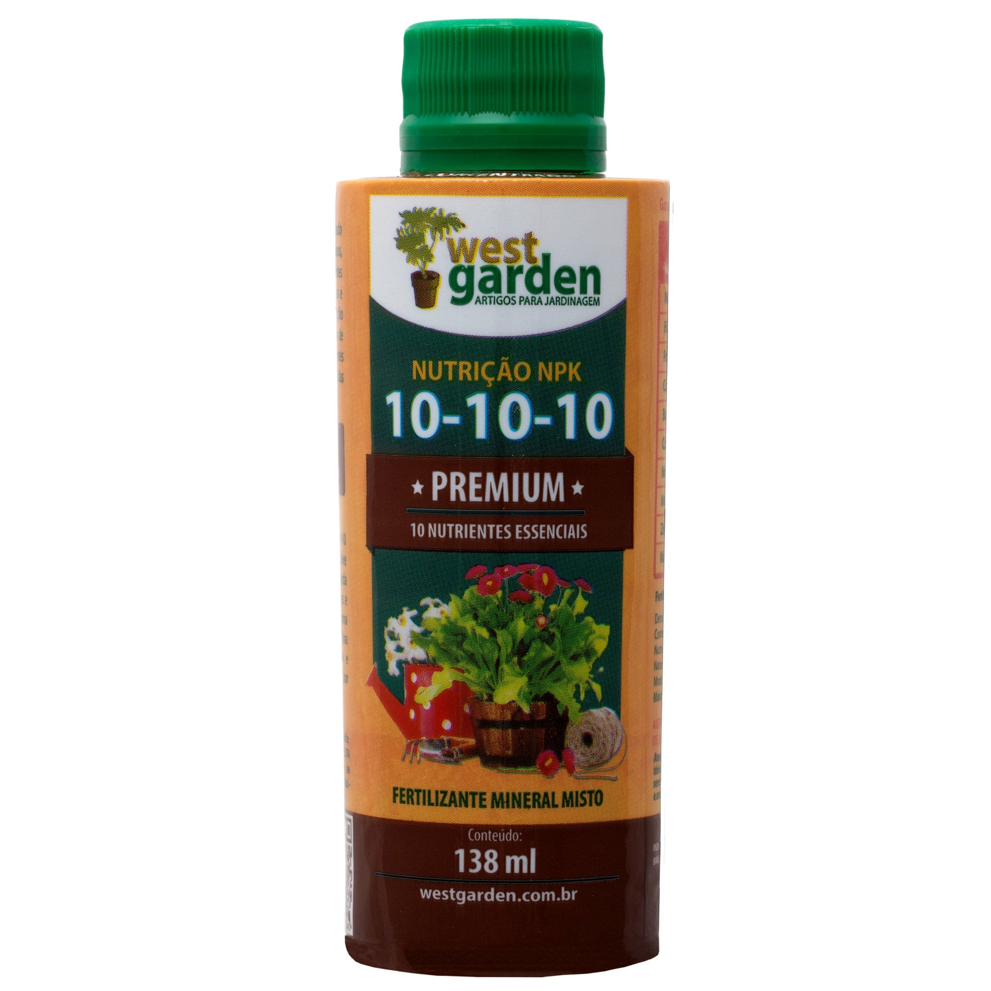 Adubo Concentrado 10 10 10 Premium West Garden 138ml