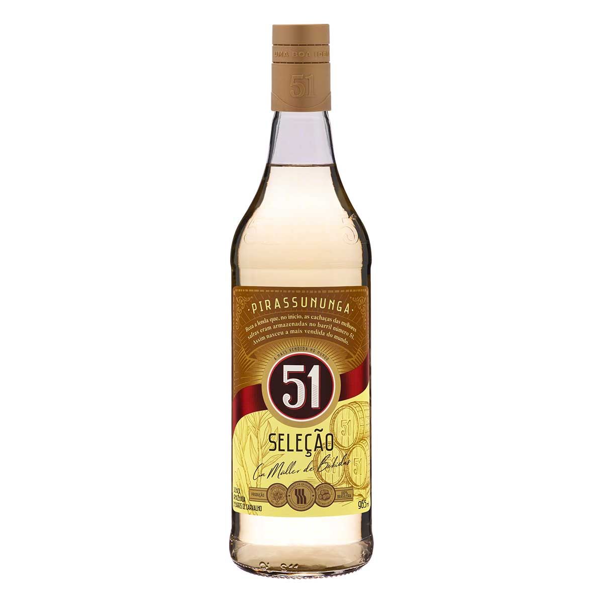 Cachaça 51 Seleção Garrafa 965 ml