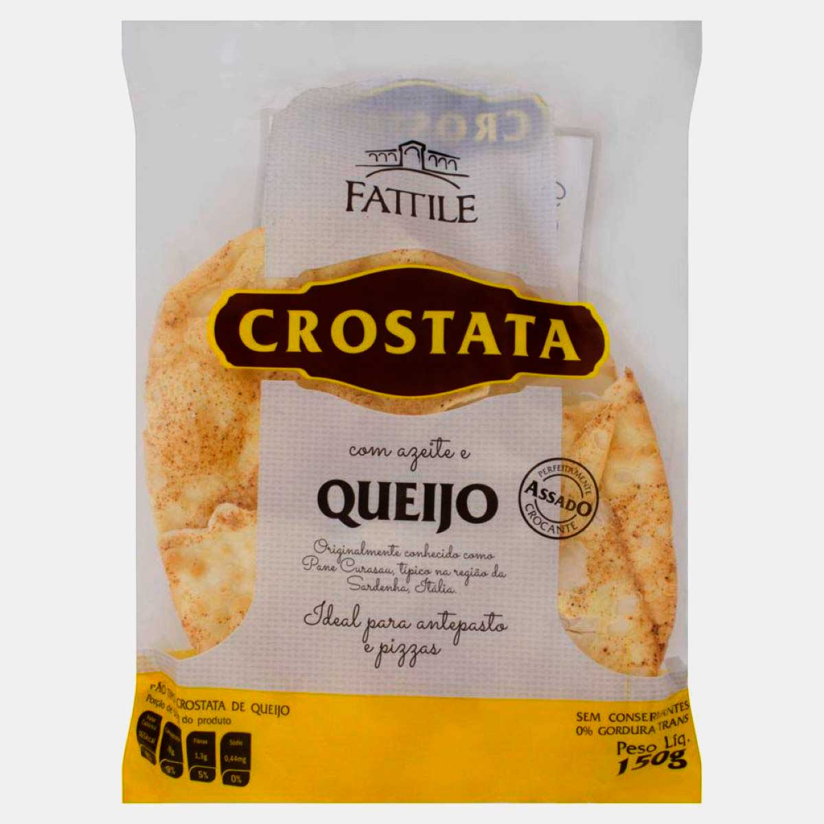 Pão Tipo Crostata com Queijo Fattile 150 g